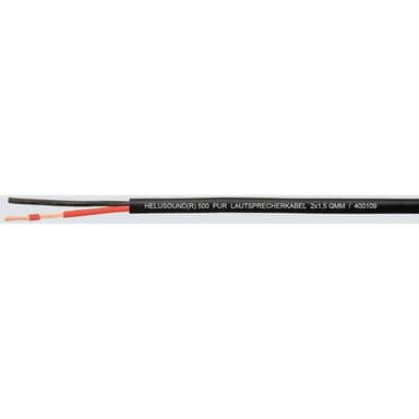 Helukabel 400109 Högtalarkabel 2 x 1.50 mm² Svart, Röd
