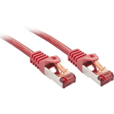 LINDY 47366 RJ45 Nätverk Anslutningskabel 5.00 m Röd