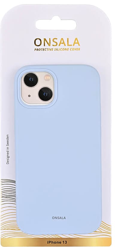 Onsala iPhone 13 silikonfodral (ljusblå)