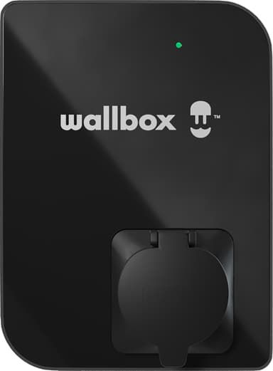 Wallbox Copper SB elbilsladdare Typ 1/2 (svart)