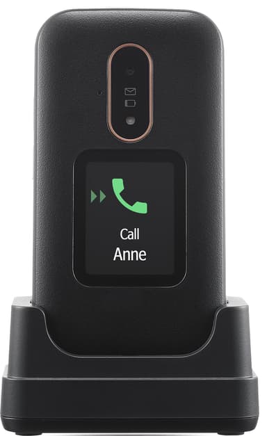 Doro 6881 mobiltelefon (svart/vit)