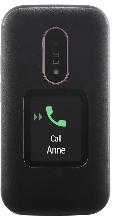 Doro 6881 mobiltelefon (svart/vit)