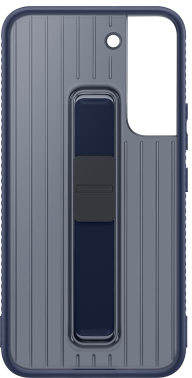 Samsung S22 skyddsfodral med ställ (marinblått)