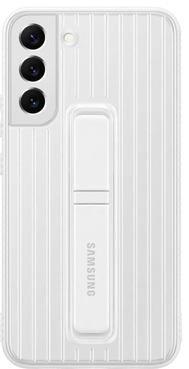 Samsung S22 Plus skyddsfodral med ställ (vitt)