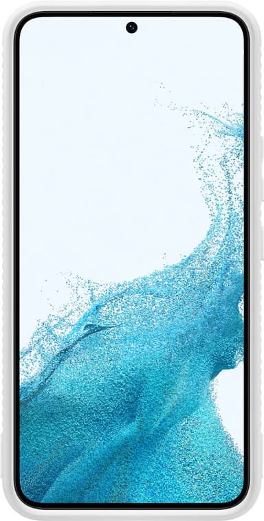 Samsung S22 skyddsfodral med ställ (vitt)