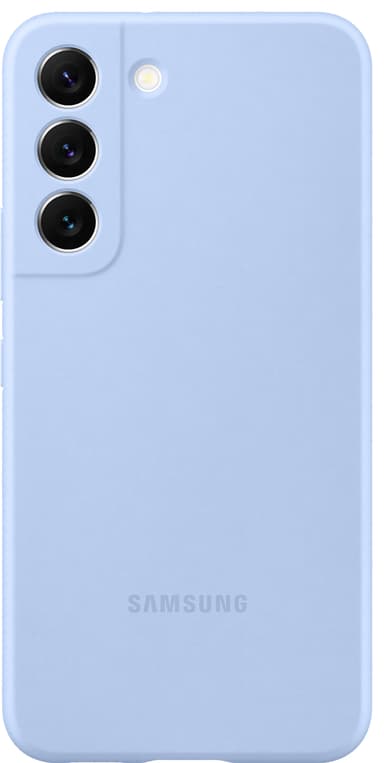 Samsung S22 silikonfodral (himmelsblått)