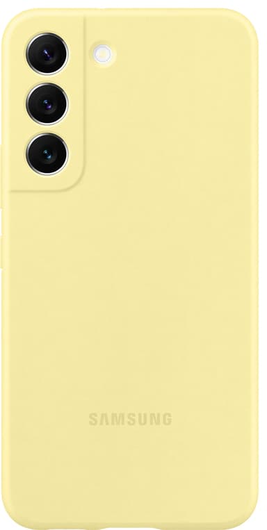 Samsung S22 silikonfodral (gult)