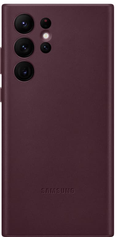 Samsung S22 Ultra läderfodral (bourgogne)