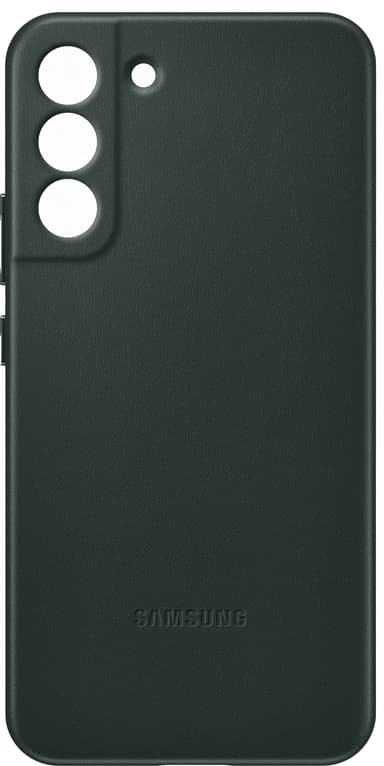 Samsung S22+ läderfodral (grönt)