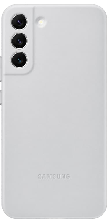 Samsung S22+ läderfodral (grått)