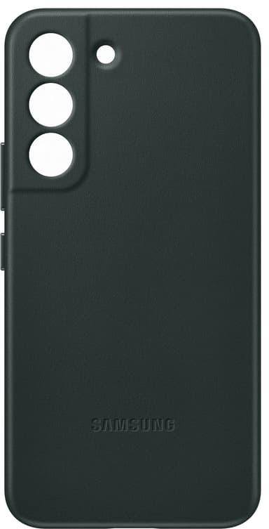 Samsung S22 läderfodral (grönt)