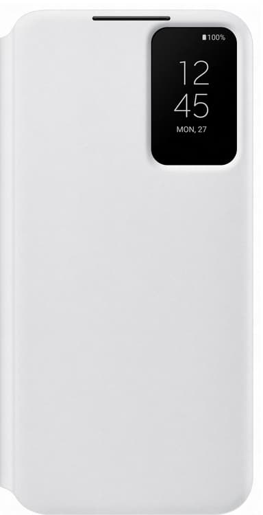 Samsung Clear View Galaxy S22 Plus fodral (vit)