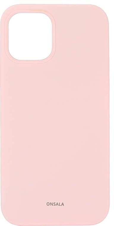 Onsala iPhone 12/12 Pro silikonfodral (chalk pink)