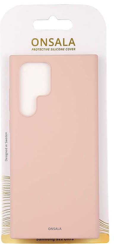 Onsala silikonfodral för Samsung Galaxy S22 Ultra (rosa)
