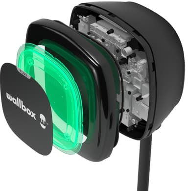 Wallbox Pulsar Plus Smart elbilsladdare  typ 1 kabel 5 m (svart)