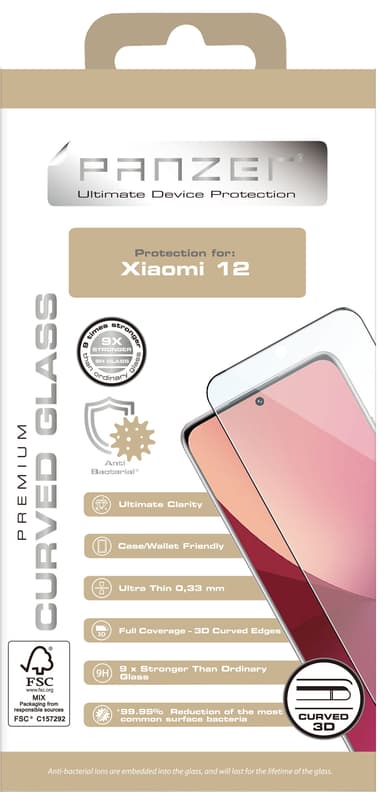 Panzer  Curved skärmskydd  Xiaomi 12
