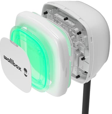 Wallbox Pulsar Plus Smart elbilsladdare  typ 2 kabel 7 m (vit)