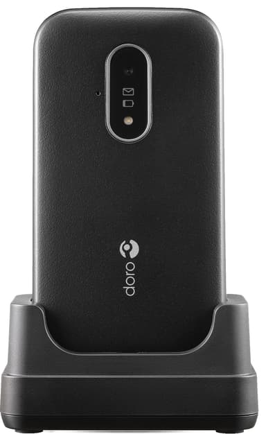 Doro 6821 mobiltelefon (svart/vit)