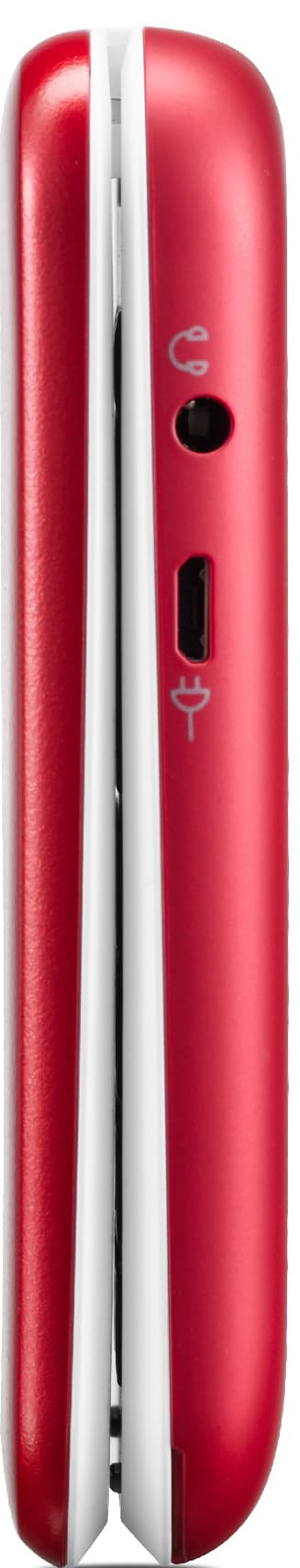 Doro 6821 mobiltelefon (röd/vit)