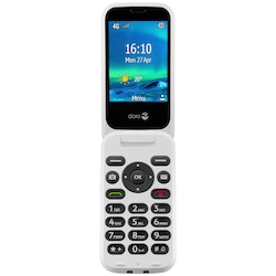Doro 6881 mobiltelefon (röd/vit)