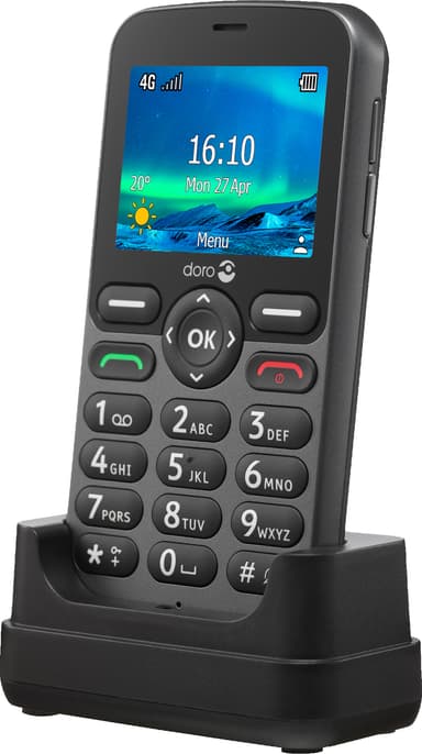 Doro 5861 mobiltelefon (grafit)