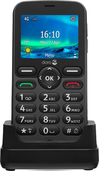 Doro 5861 mobiltelefon (grafit)
