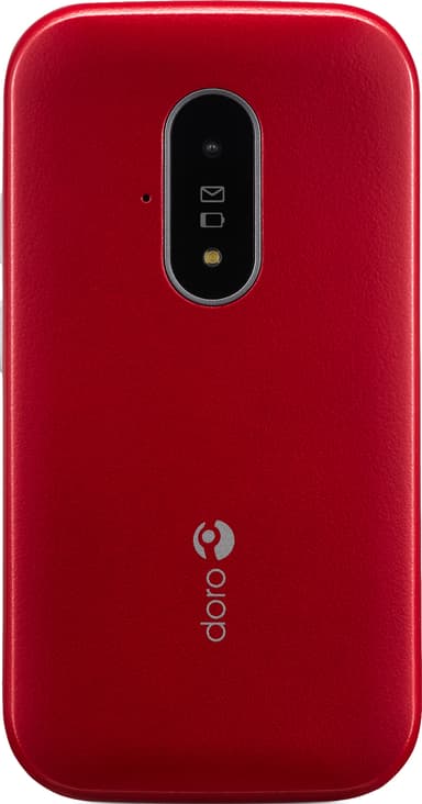 Doro 6821 mobiltelefon (röd/vit)