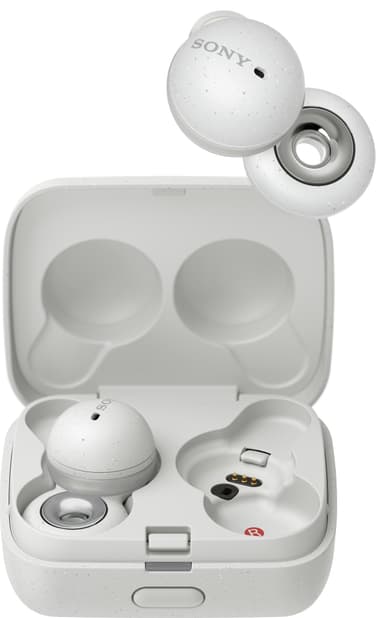 Sony LinkBuds true wireless in-ear hörlurar (vita)
