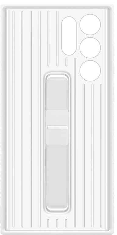Samsung S22 Ultra skyddsfodral med ställ (vitt)