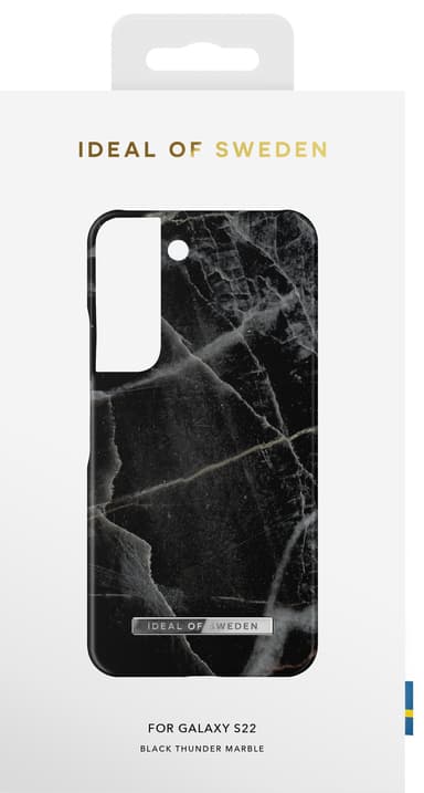 iDeal fashion fodral för Samsung Galaxy S22 (black  thunder marble)