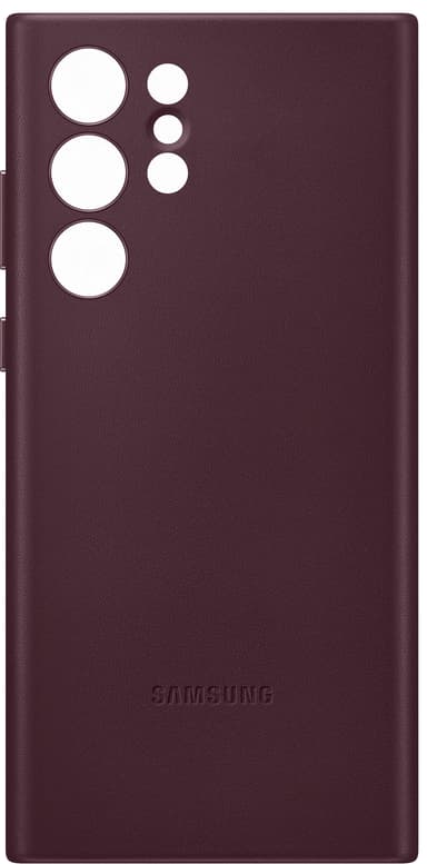 Samsung S22 Ultra läderfodral (bourgogne)