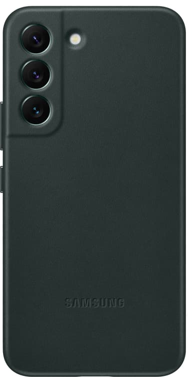 Samsung S22 läderfodral (grönt)