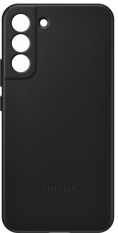 Samsung Leather Galaxy S22+ fodral (svart)