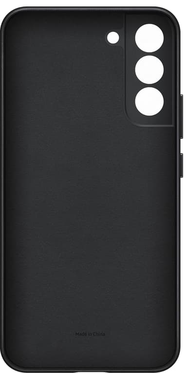 Samsung Leather Galaxy S22+ fodral (svart)