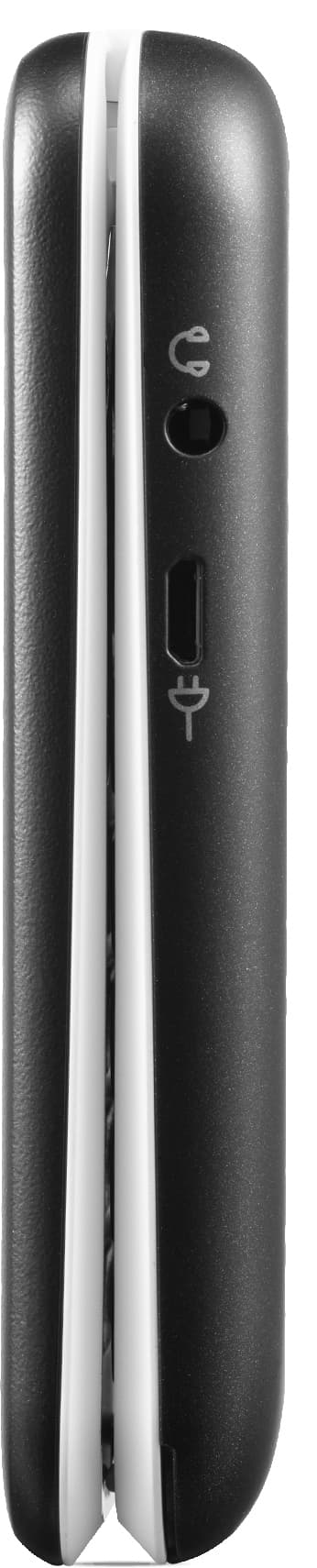 Doro 6821 mobiltelefon (svart/vit)