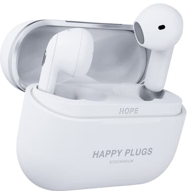 Happy Plugs Hope true wireless in-ear hörlurar (vit)
