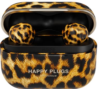 Happy Plugs Hope true wireless in-ear hörlurar (leopard)