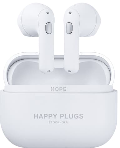 Happy Plugs Hope true wireless in-ear hörlurar (vit)