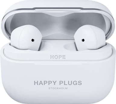Happy Plugs Hope true wireless in-ear hörlurar (vit)