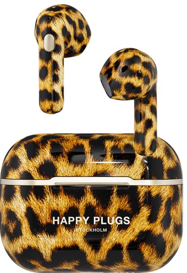 Happy Plugs Hope true wireless in-ear hörlurar (leopard)