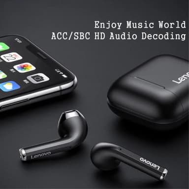 LENOVO LivePods L2 Earbuds  Bluetooth Headset BT5.0 - Svart