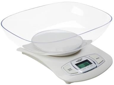 Adler AD 3137 Köksvåg, Kapacitet 5 kg, Gradering 1g, Stor LCD-display,