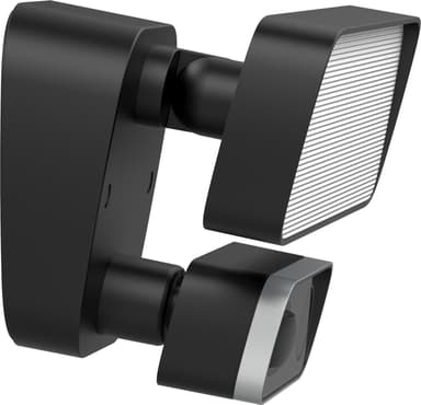 Floodlight IP-kamera för utomhusbruk, 1080p, LED-strålkastare, svart