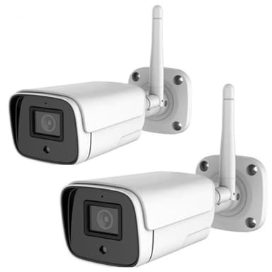 WiFi övervakningskamera 1080P utomhusbruk 2-pack