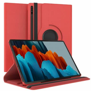 360° roterbart fodral Samsung Galaxy Tab S7 - Röd