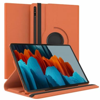 360° roterbart fodral Samsung Galaxy Tab S7 - Orange