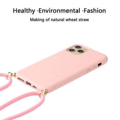 SKALO iPhone 13 Pro Max Mobilhalsband Skal - Rosa