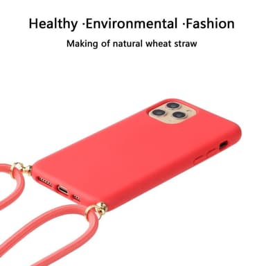 SKALO iPhone 13 Pro Mobilhalsband Skal - Röd