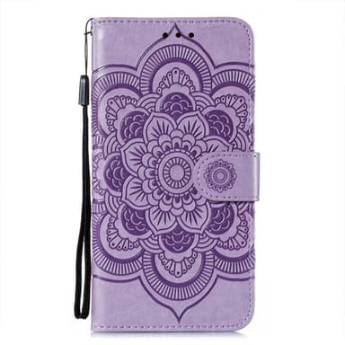 SKALO Samsung S21 FE Mandala Plånboksfodral - Lila