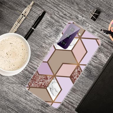 SKALO Samsung S21 FE Marmor TPU-skal - Motiv 5